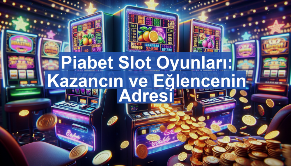 Piabet Slot Oyunları: Kazancın ve Eğlencenin Adresi